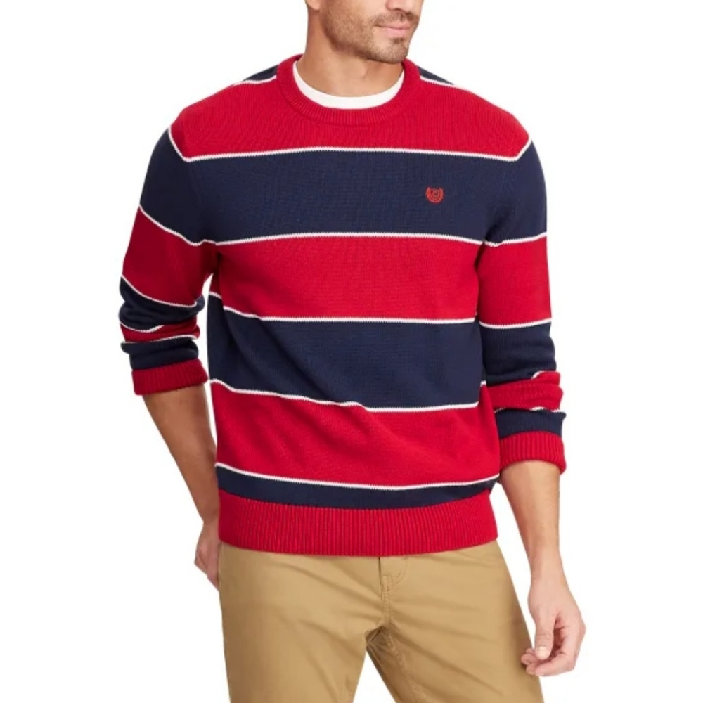 NEW MEN'S CHAPS LONG SLEEVE SWEATER SZ XL